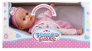 Bambola Bebè Tenero Cuore H26 cm con Vestito Rosa-1