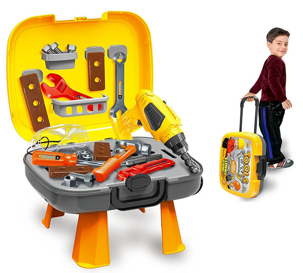 Valise Trolley Banco avec 34 outils de travail Kids Joy sconto