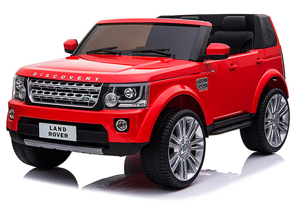 Voiture SUV Électrique pour Enfants 2 Places 12V avec Land Rover Discovery 4 Permis Rouge prezzo