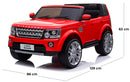 Macchina Elettrica Suv per Bambini 2 Posti 12V Land Rover Discovery 4 Rossa-5