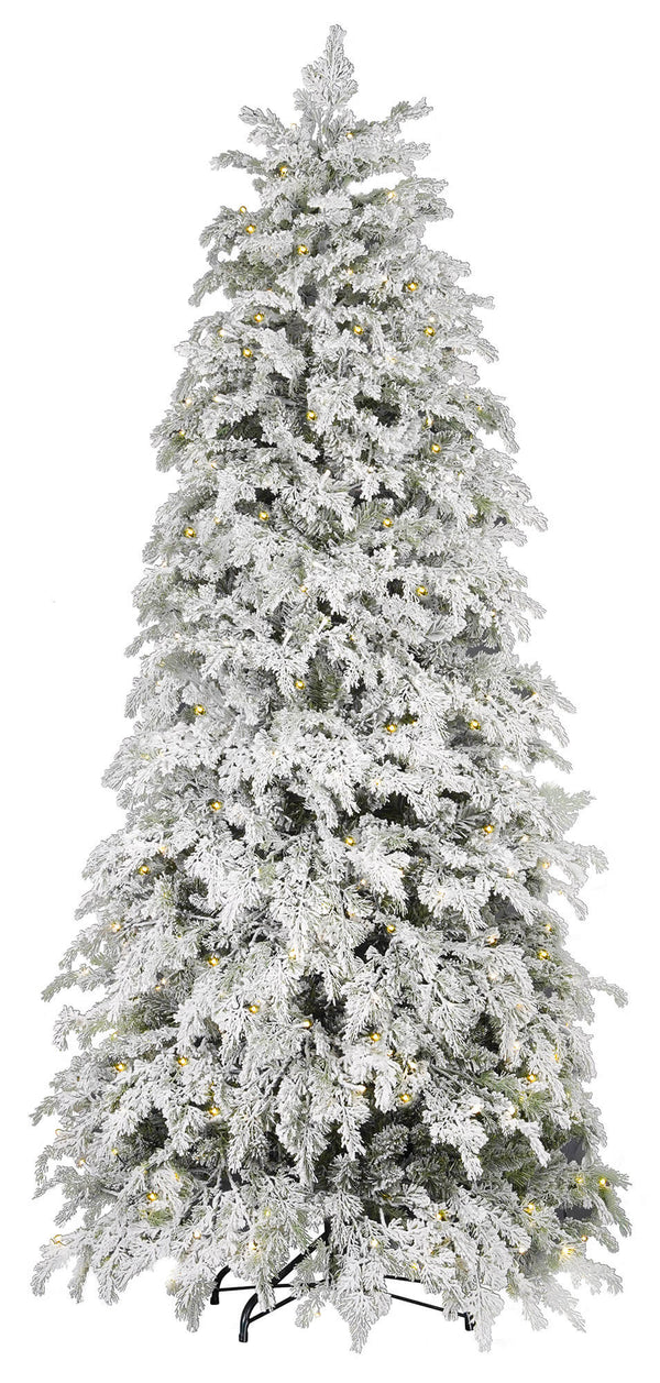 prezzo La neige artificielle d'arbre de Noël a couvert des lumières LED vertes de pin de diverses tailles