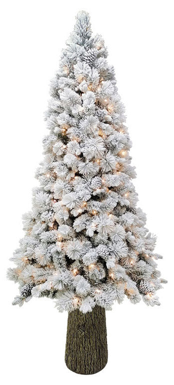Sapin de Noël artificiel recouvert de neige 240 cm 63 branches avec sapin vert 350 LED prezzo
