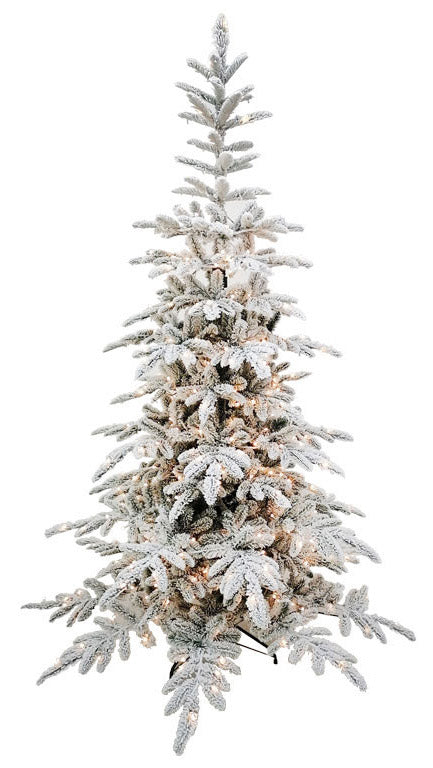 prezzo Sapin de Noël Artificiel Recouvert de Neige 210 cm 40 Branches avec 300 LED Hêtres Gargano Vert
