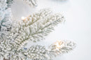 Albero di Natale Artificiale Innevato 180 cm 25 Rami con 200 LED Faggete del Gargano Verde-3