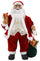 Marionnette Père Noël H80 cm avec sac et boîte cadeau rouge