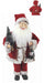 Marionnette Père Noël H45 cm avec Boîte à Musique et Mouvement Rouge