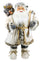 Marionnette Père Noël H60 cm avec vêtements en tissu blanc