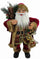 Marionnette Père Noël H60 cm avec vêtements en tissu rouge