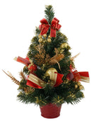 Mini Albero di Natale Artificiale con Decorazioni 60 cm in PVC Verde-1