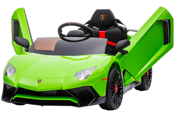 Voiture électrique pour enfants 12V avec licence verte Lamborghini Aventador sconto