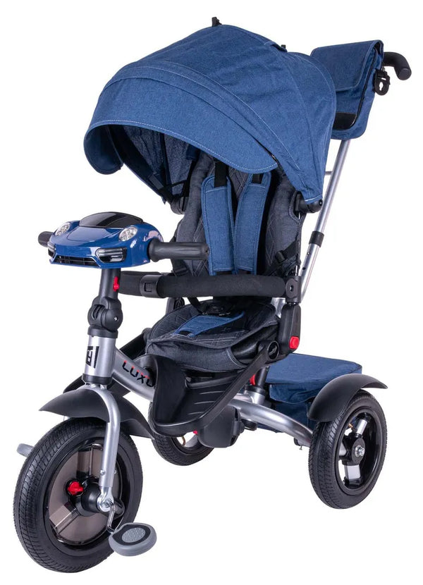Poussette tricycle pour enfants 95x52x105 cm avec siège réversible Jolly Blue prezzo