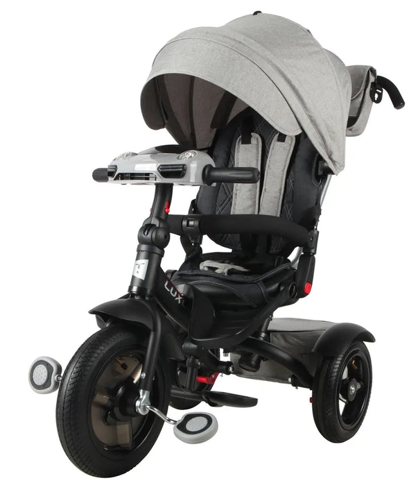 prezzo Poussette tricycle pour enfants 95x52x105 cm avec siège réversible Jolly Grey