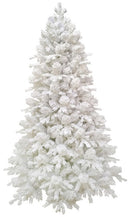 Albero di Natale Artificiale 180 cm 39 Rami  Bianco Floccato del Gargano-1