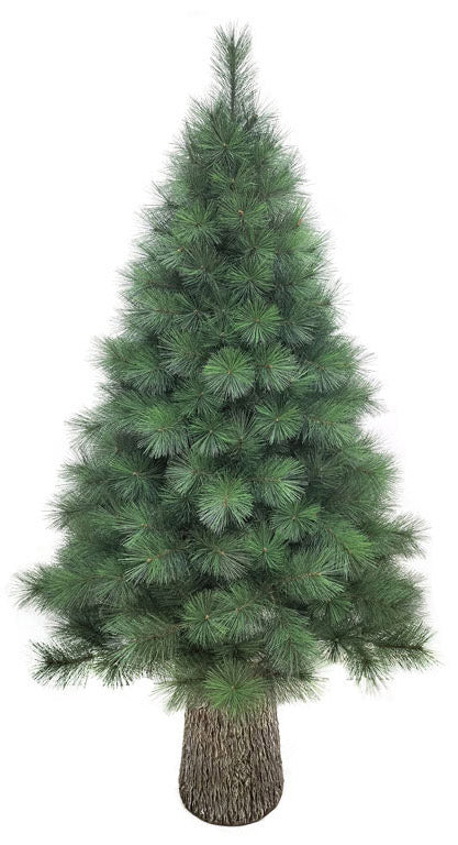 online Sapin de Noël Artificiel 240 cm 66 Branches avec Tronc de Chêne Vert