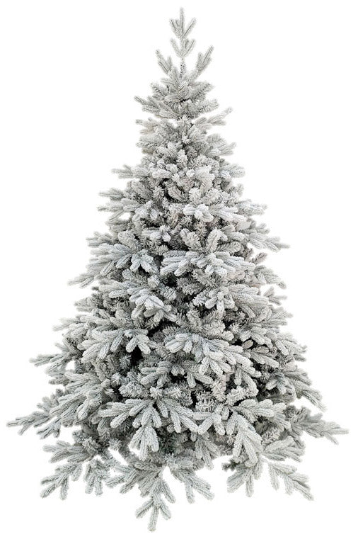 Sapin de Noël artificiel recouvert de neige 240 cm 95 branches Sila Vert prezzo