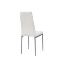 Sedia Imbottita 40x47x96 cm in Similpelle Queen Bianca-2