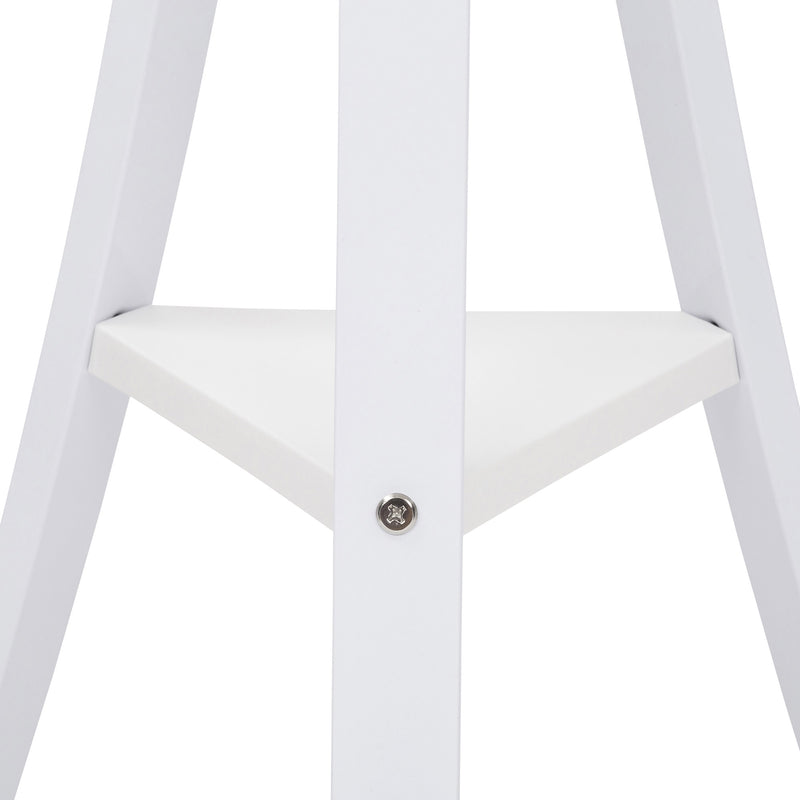 Appendiabiti 45x45x175 cm in Metallo Laccato New Star Bianco-4