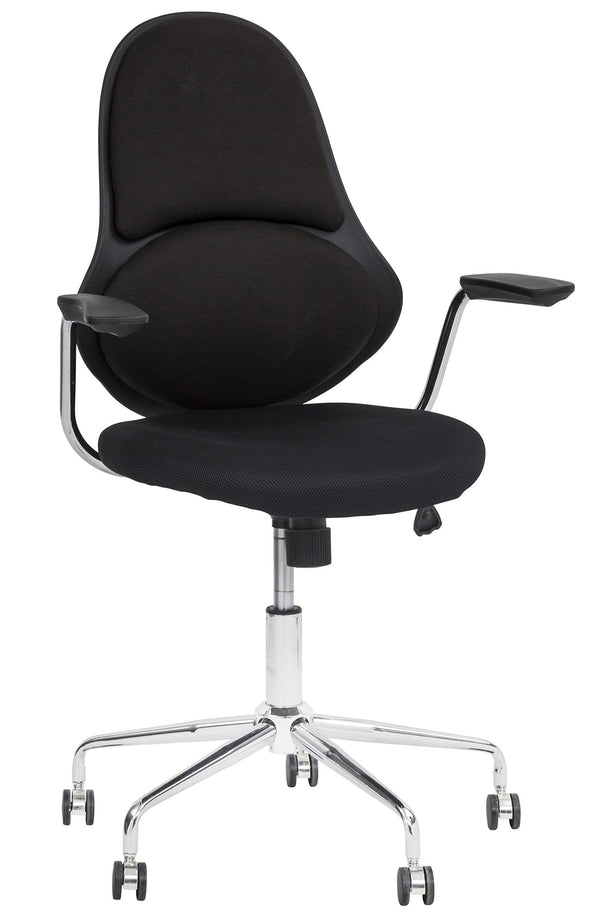 Chaise de bureau opérative en tissu Zunica noir prezzo