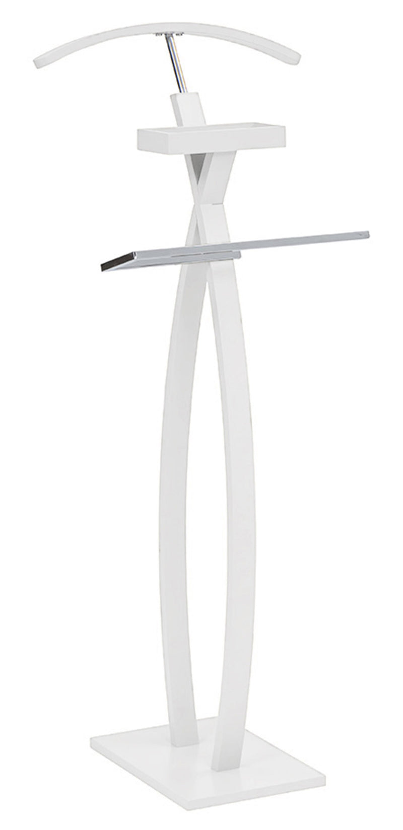 Indossatore Servomuto 45x34x116 cm in Legno New Pringo Bianco-1