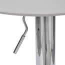 Sgabello con Alzata a Gas Seduta Girevole in Polipropilene Manchester Grigio-3