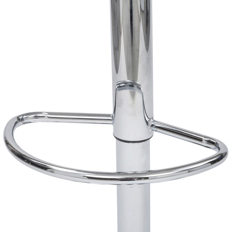 Sgabello con Alzata a Gas Seduta Girevole in Polipropilene Manchester Grigio-4