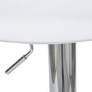 Sgabello con Alzata a Gas Seduta Girevole in Polipropilene Manchester Bianco-3