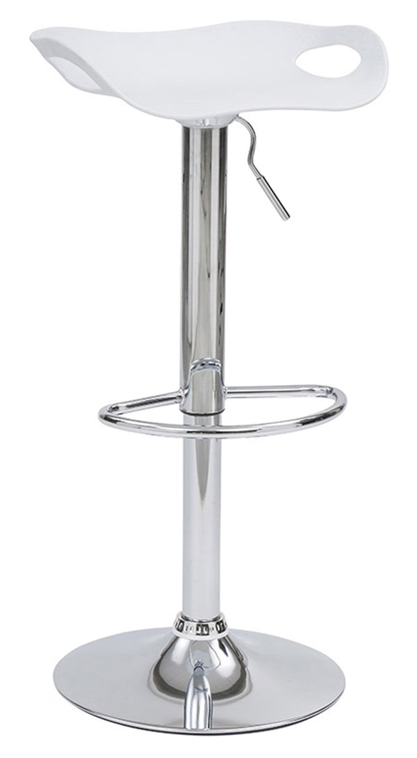 Tabouret avec siège pivotant à vérin à gaz en polypropylène blanc prezzo