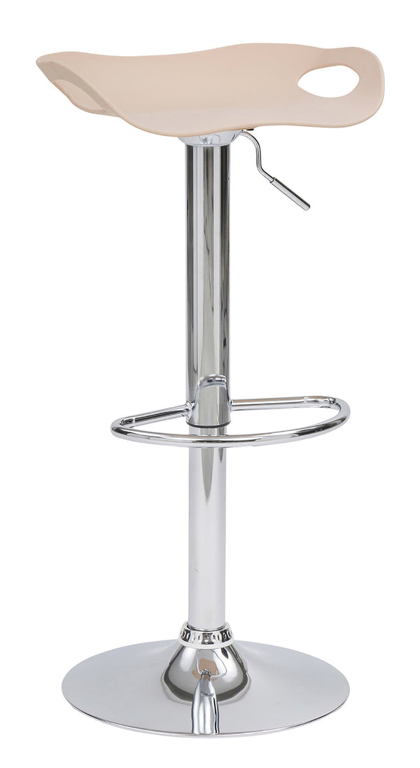 sconto Tabouret avec siège pivotant à vérin à gaz en polypropylène crème