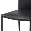 Sedia Imbottita 46x50x89 cm in Similpelle Dani Plus Nera-3