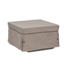 Pouf Letto Trasformabile Pieghevole con Materasso Rivestimento Corda-2