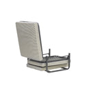 Pouf Letto Trasformabile Pieghevole con Materasso Rivestimento Blu-4