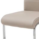 Sedia Imbottita 41x61x101 cm in Similpelle Idra Cappuccino-3