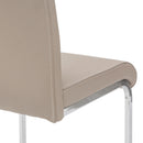 Sedia Imbottita 41x61x101 cm in Similpelle Idra Cappuccino-4