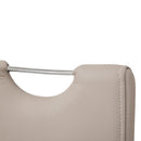 Sedia Imbottita 41x61x101 cm in Similpelle Idra Cappuccino-5