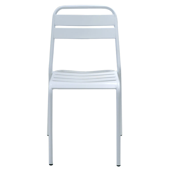 Chaise d'extérieur en métal 47x47x82 cm Blanc online