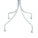 Tavolo Quadrato da Esterno 70x70x71 cm Bianco-3