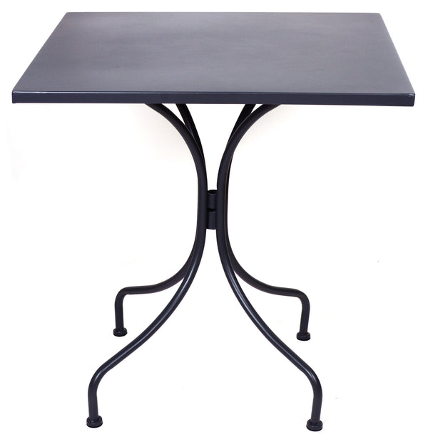 Table de jardin 70x70x71 cm en métal gris ensoleillé acquista