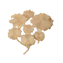 Tavolino Soggiorno in Metallo Ø 49 cm Oro-4