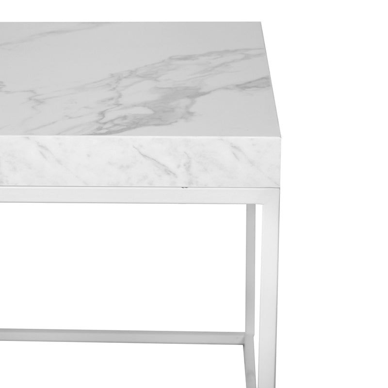 Tavolino Squared Bianco Opaco Quadrato-3