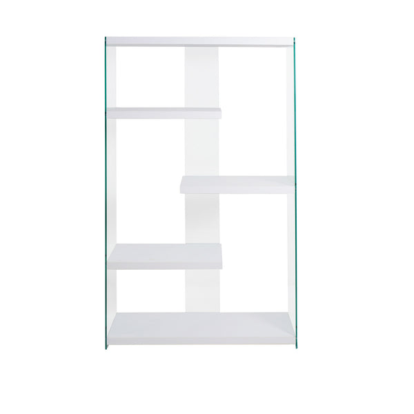 sconto Bibliothèque en verre 91,5x30x160 cm Blanc
