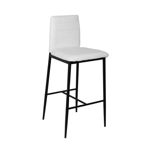 acquista Tabouret Minimal en Métal 101,5x46x41,5 cm Noir et Blanc