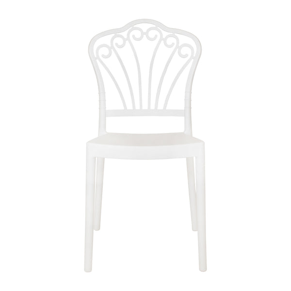 prezzo Chaise d'extérieur en propylène 9x44x44 cm Blanc