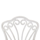 Sedia da Esterno in Propilene 9x44x44 cm Bianco-3