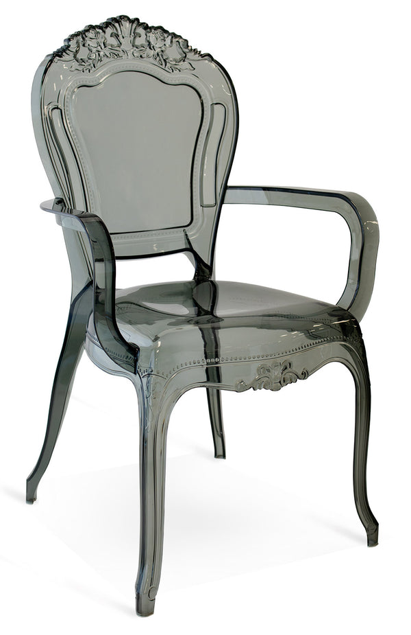 prezzo Chaise d'intérieur en méthacrylate gris transparent Chimera 45x42x97 cm