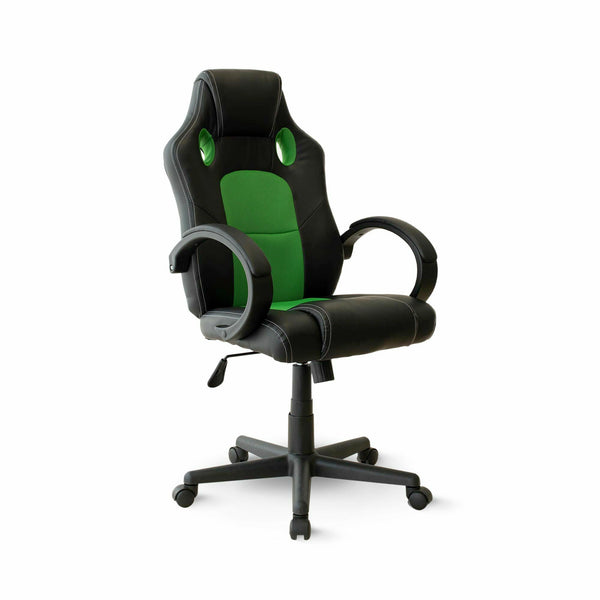 online Poltrona Racing Nera Verde Similpelle