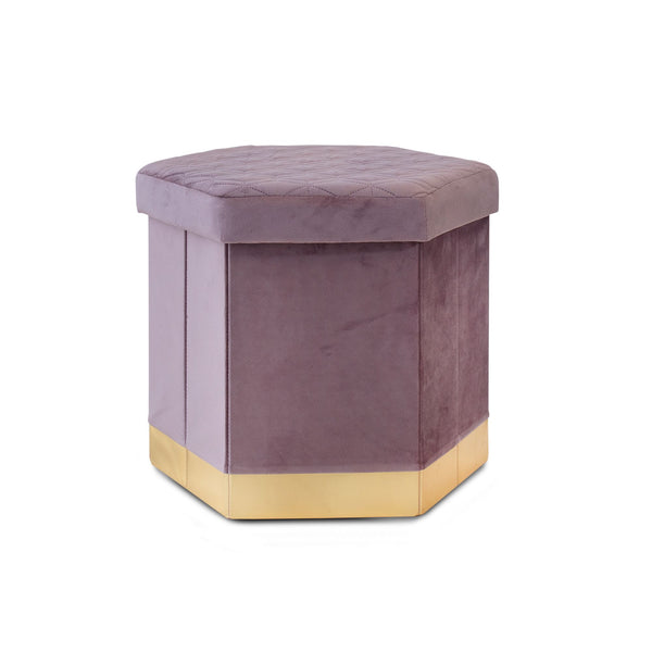 Pouf de rangement Victoria Cipria sconto