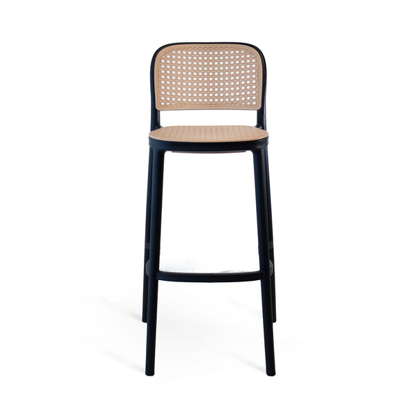 online Tabouret Fantine en corde noire en polypropylène