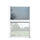 Moustiquaire plissée pour fenêtre 85x160 cm Réductible Blanc
