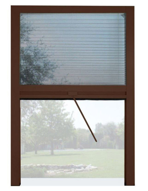 prezzo Moustiquaire plissée pour fenêtre 110x160 cm Réductible Marron