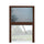 Moustiquaire plissée pour fenêtre 135x160 cm Réductible Marron